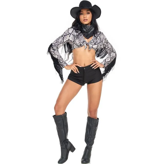 open lace back dress Dolly Cowgirl Birthday Dress – Cora and Violet main image 0
