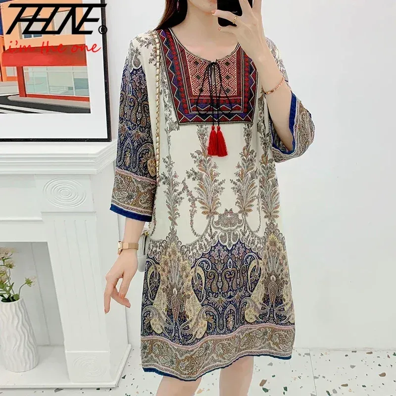 Women Indian Dress Summer Floral Embroidered Beach Vestidos With Tassels  Vintage Korean Casual Style Ready Stock From Dh2958055, $10.62 In Bulk |  DHgate.Com
