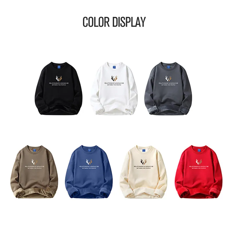 Save Big on Bulk University Hoodies Young Men Hoodies: Casual Round Neck  Pullover Sweater, Versatile Fall/Winter Jacket For Students, Loose Fit,