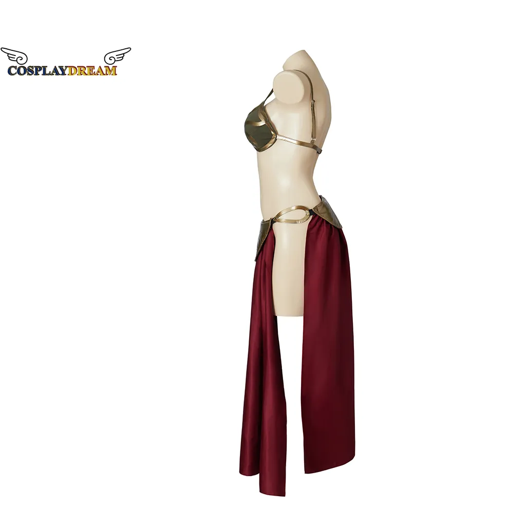Princess Leia Slave Costume Set  Women's Star Wars Cosplay Outfit with Gold  Bra, Skirt, and Accessories for Halloween & Masquerade from Dhgate Others  Apparel - price 55.77