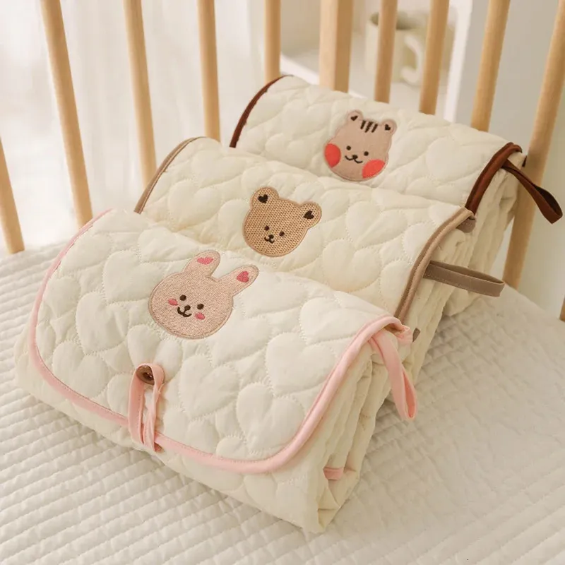 New Baby Water Proof Diaper Changing Mat Cow Printed In Brown Color Size 22x31 Inches main image 1