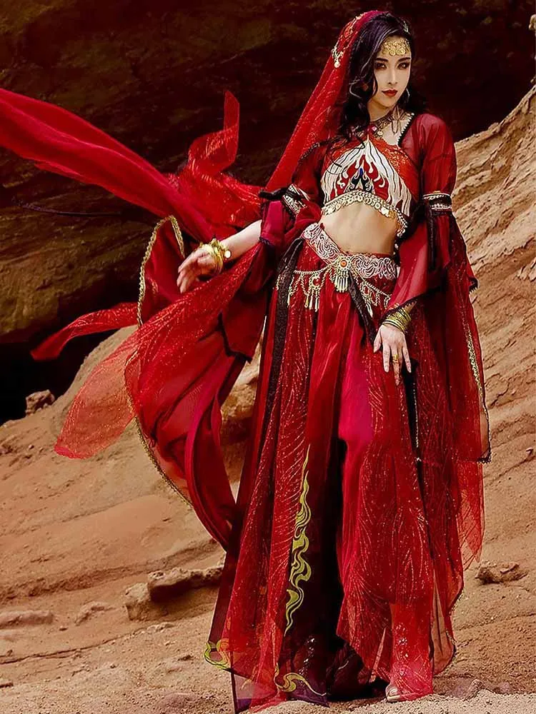 Princess Costume Ladies Indian Fancy Dress Outfit Festival Arabian Princess Cosplay Costumes For Women Indian Belly Princess Costume Ladies Indian Fancy Dress Outfit Festival Arabian Princess Cosplay Costumes For Women Indian Belly