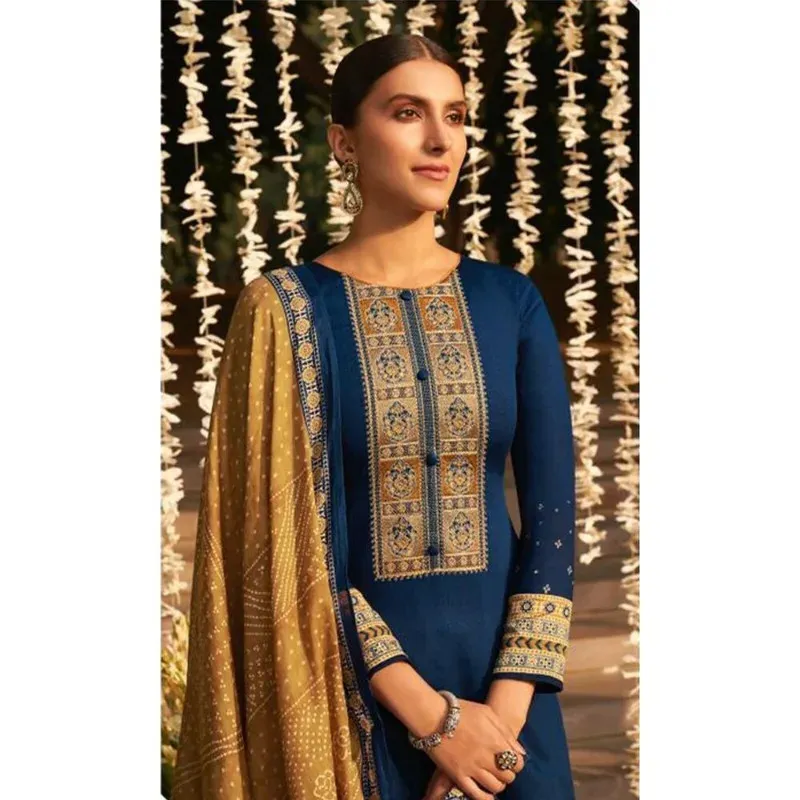 sachin and babi light blue dress Chiffon Dress Designs main image 0