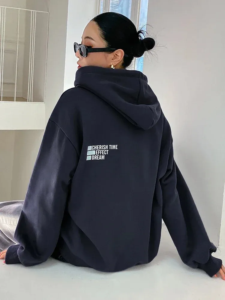 Womens Casual Oversized Hoodie Comfortable Warm Sweatshirt With