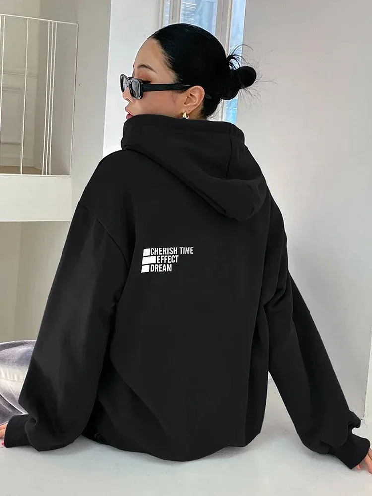 Womens Casual Oversized Hoodie Comfortable Warm Sweatshirt With