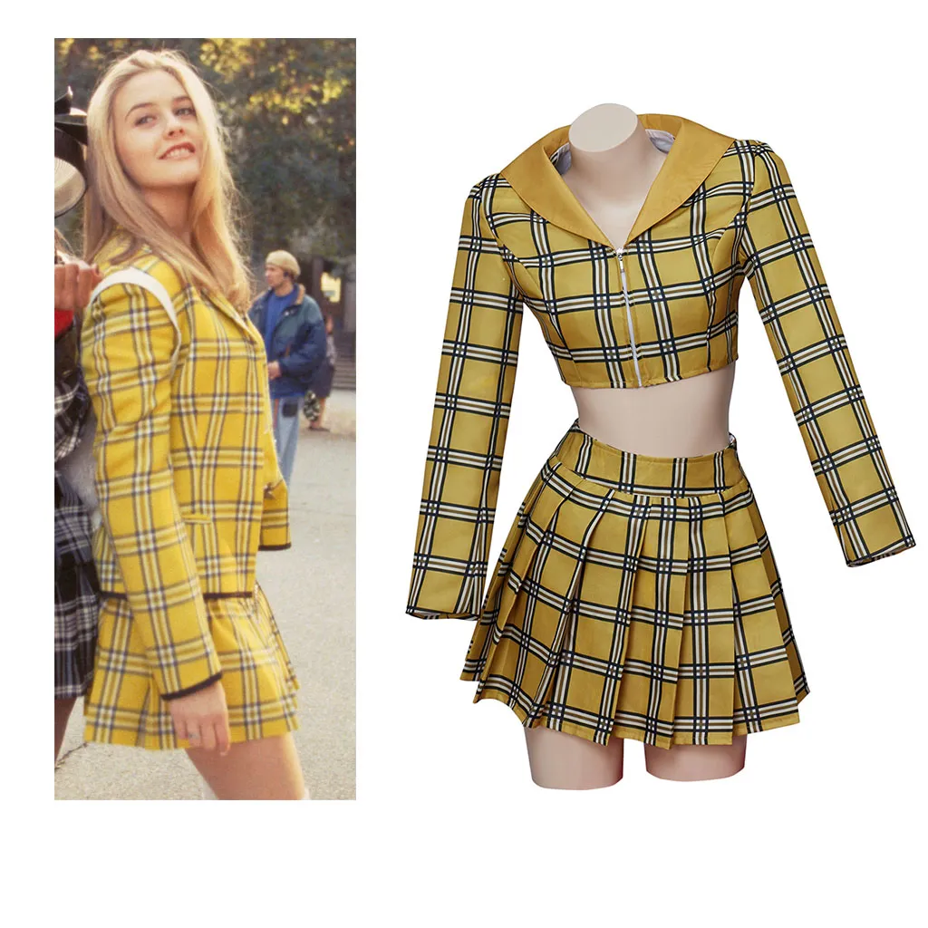 Yellow Plaid School Outfit Costume Movie Inspired Fashion, Shop Now! Best  Cosplay Group Costume