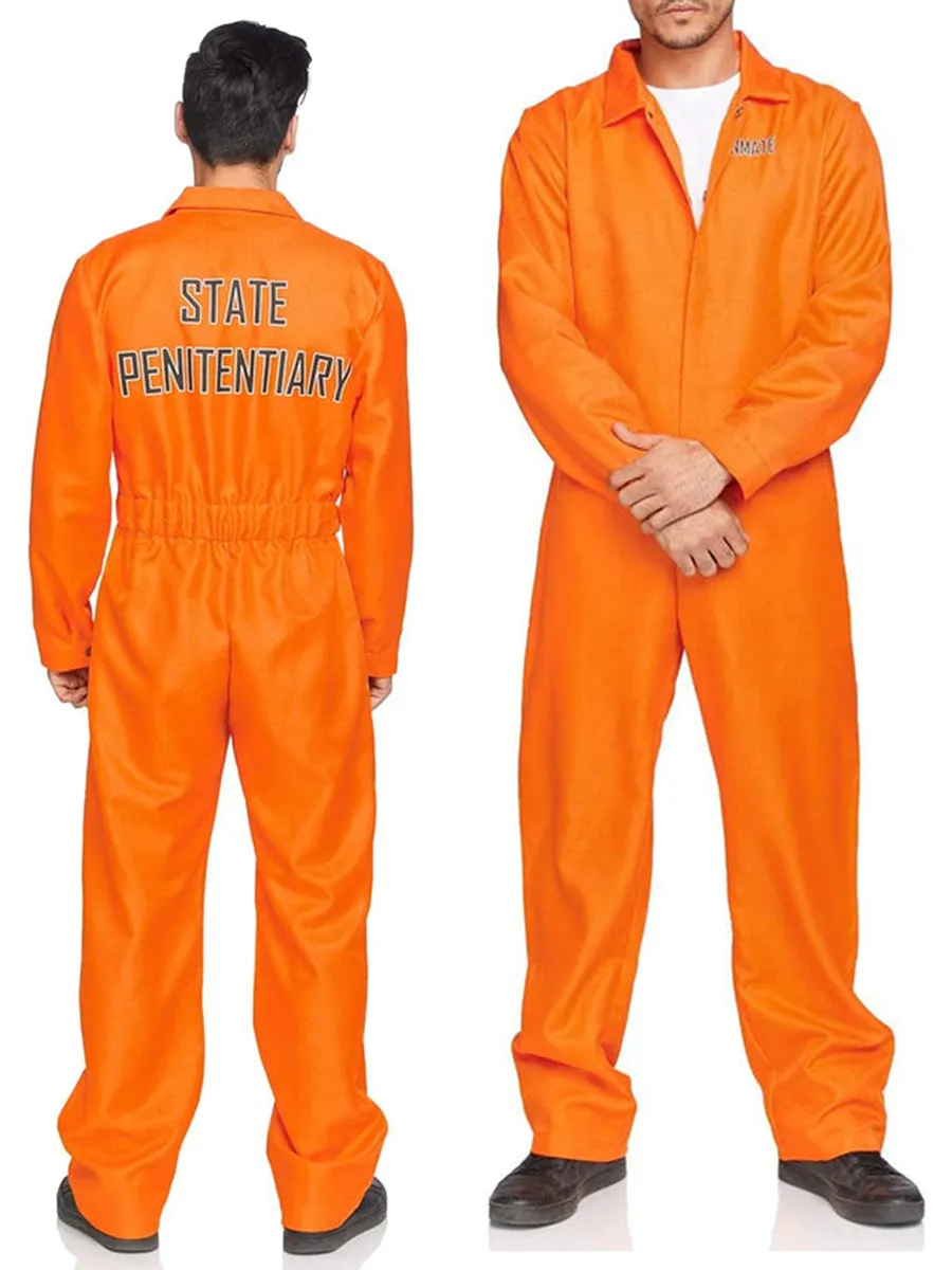 orange boiler suit fancy dress Orange Boiler Suit Convict - Jumpsuit