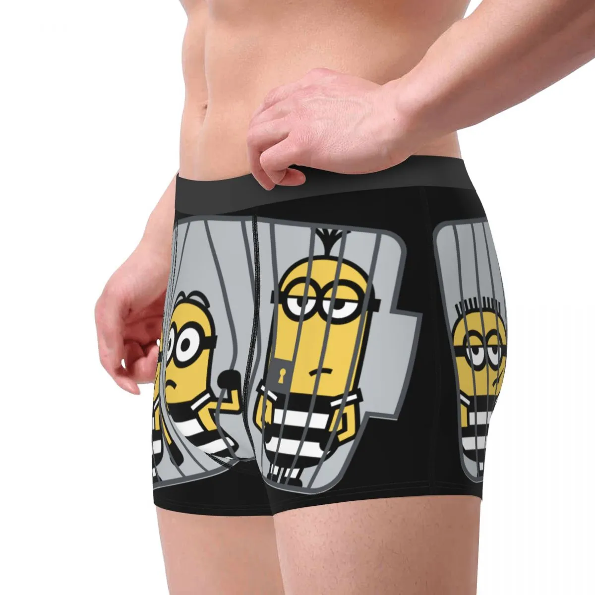 Custom Minions Cartoon Battery Boxer Shorts For Men 3D