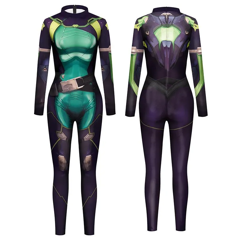 Viper spandex jumpsuit - Sexy Halloween for Women - Perfect for Adult Holiday Parties and Festivals Viper spandex jumpsuit - Sexy Halloween for Women - Perfect for Adult Holiday Parties and Festivals