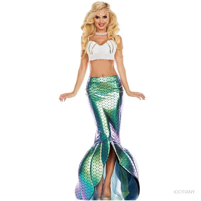 Fantasia Princess Mermaid Set with Tail and bra for halter dress for Adults - Sexy Little Mermaid for Halloween (C68837AD) Fantasia Princess Mermaid Set with Tail and bra for halter dress for Adults - Sexy Little Mermaid for Halloween (C68837AD)