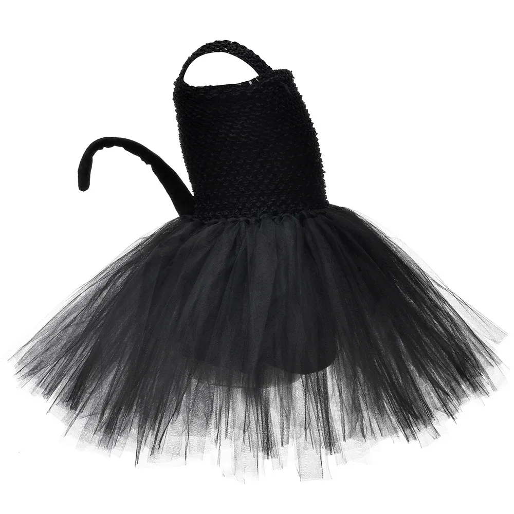 black cat dress costume Girls Black Cat Tutu Costume with Tail & Ears. Ships FREE!