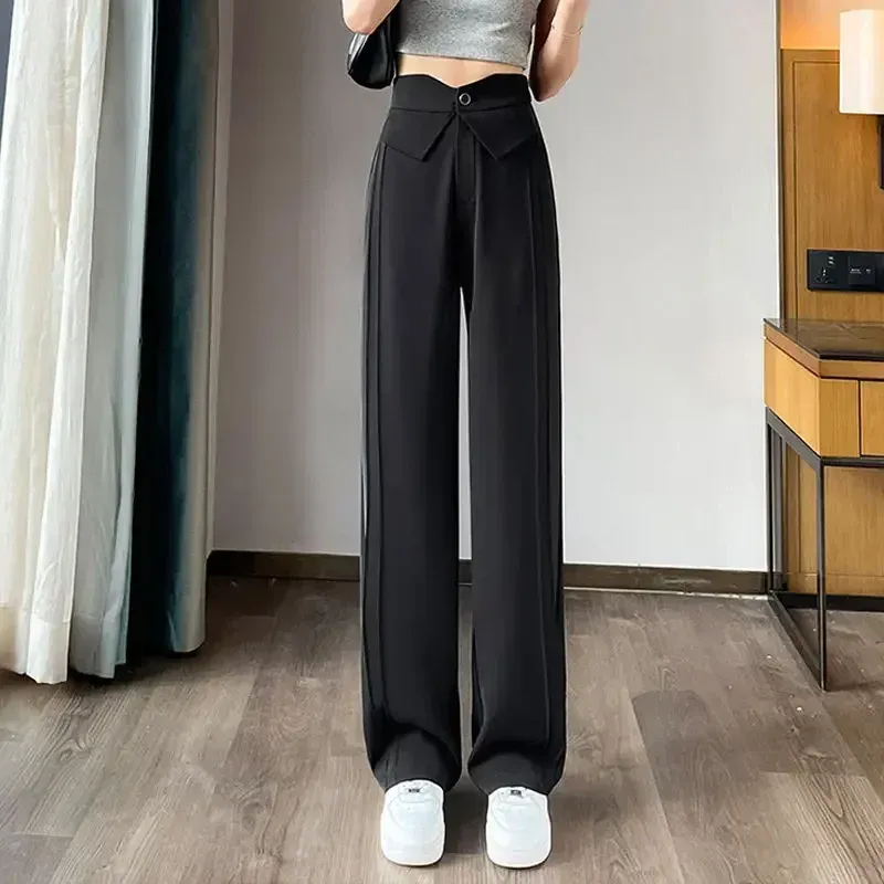 long dress with high slit Jacqueline Pleated Wide Leg Pants / Ivory | MESHKI main image 0