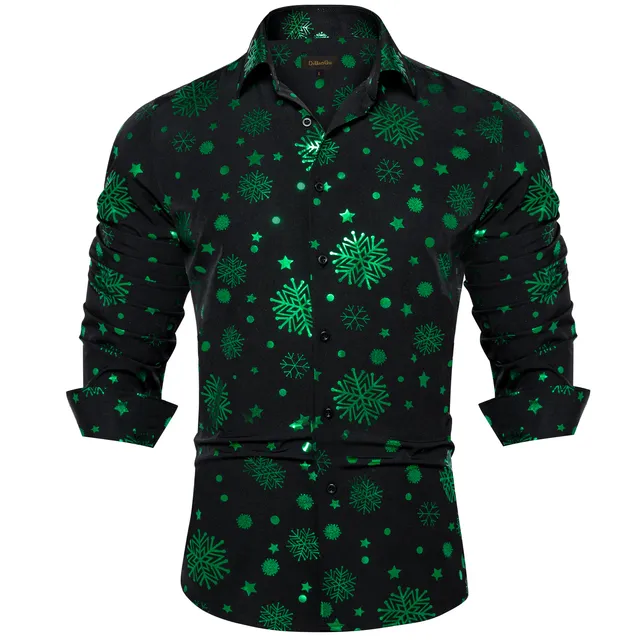 Red Snowflake Dress Shirt Mens Long Sleeve Button... From  Uledemode_official, $21.54 | DHgate.Com