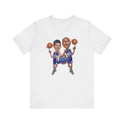Wholesale Karl Malone John Stockton Caricature T Shirt Premium
