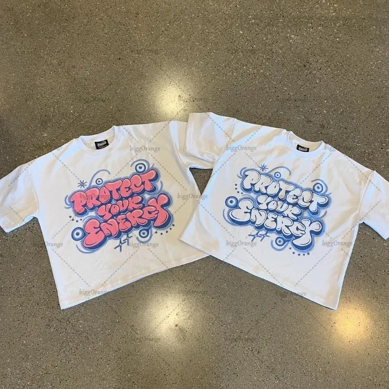 Wholesale Oversized T Shirt For Men Couples Colorful Streetwear