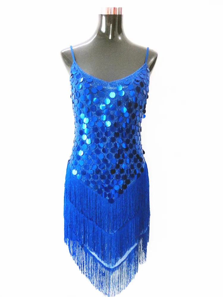 calvin klein blue lace dress Bright Blue Sequin Two Piece with Black Ruffled Back Bustle – Crystal  Couture
