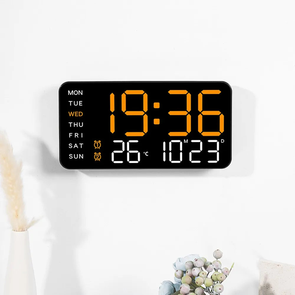 Voice Controlled LED Digital Smart Digital Wall Clock... From ...