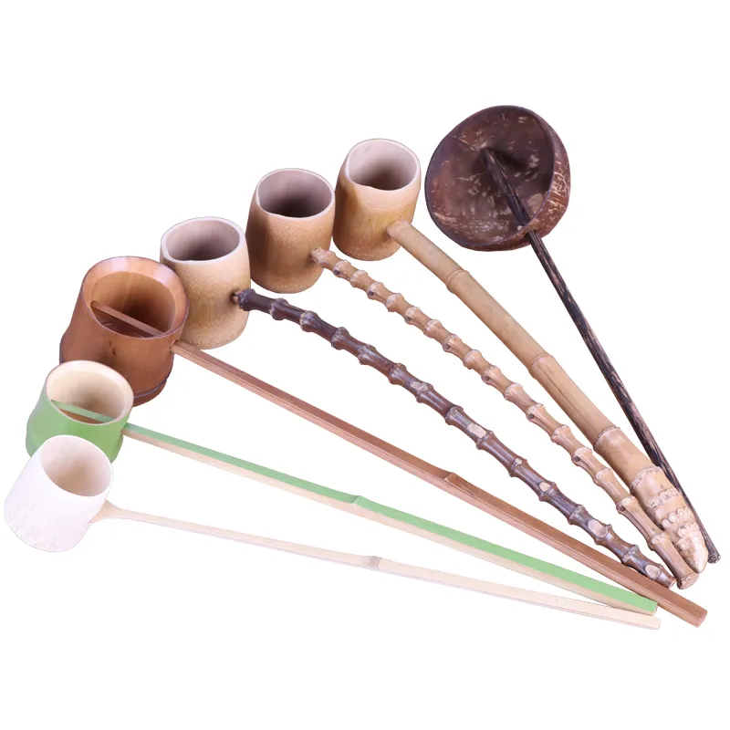 Bamboo Long Handled Wooden Soup Spoon   Japanese... 