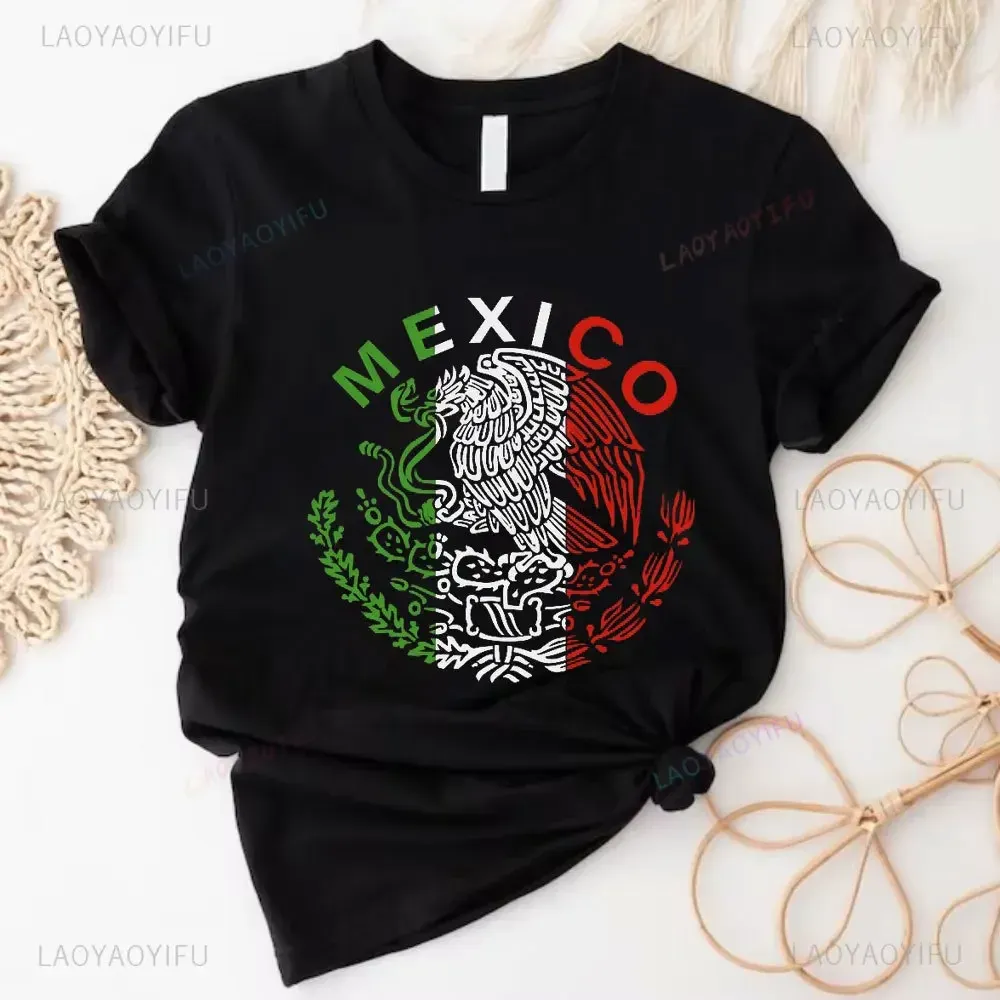Mexico Independence Day Cotton Tees Viva Mexico Pride Mexican Flag