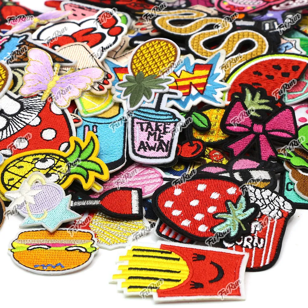 Random Assorted Embroidered Patches Set - Iron On or Sew On - Cute ...