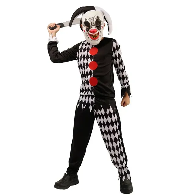Disfraz De Payaso Malvado Para Niña – 6 Piezas, Halloween, 3 Tallas