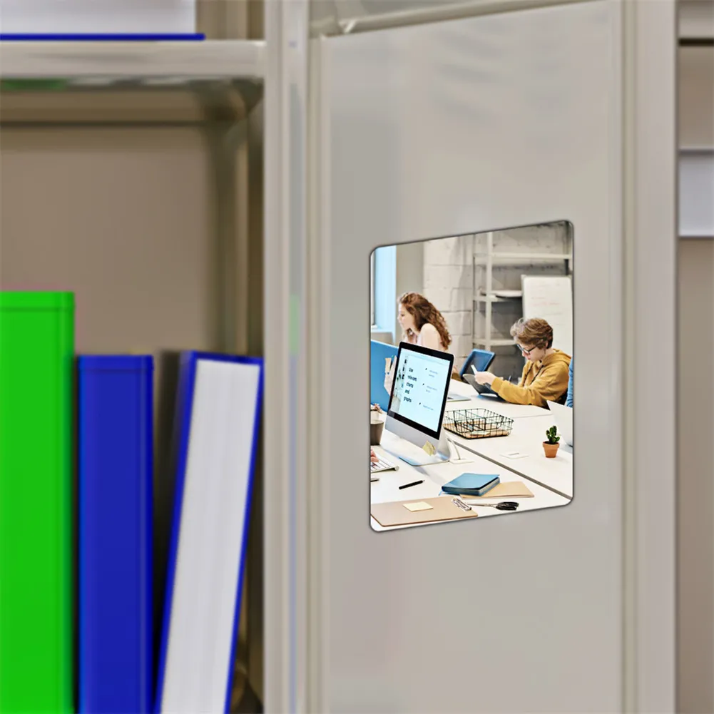Magnetic Locker Mirror - 5x7 Rectangle - Perfect for School, Gym & Home ...