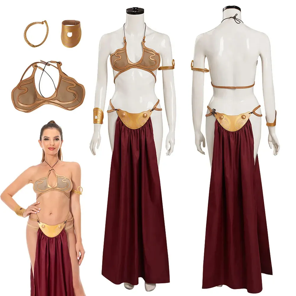 Princess Leia sexy cosplay Slave Dress Set - Sexy...