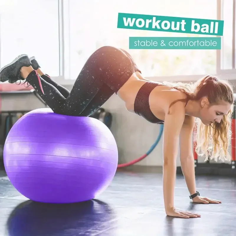 thumbnail image 2 of Best Shop 95cm Pilate Balance Ball - Yoga, Gym, Rehabilitation Fitball - Multiple Colors 2 of 12