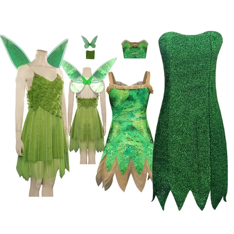 Save Big on Bulk Tinker Bell Costume For Women Tinker Bell Cosplay Costume  Adult Women Girls Movie Peter Wendy Fantasia Dress Outfits Halloween