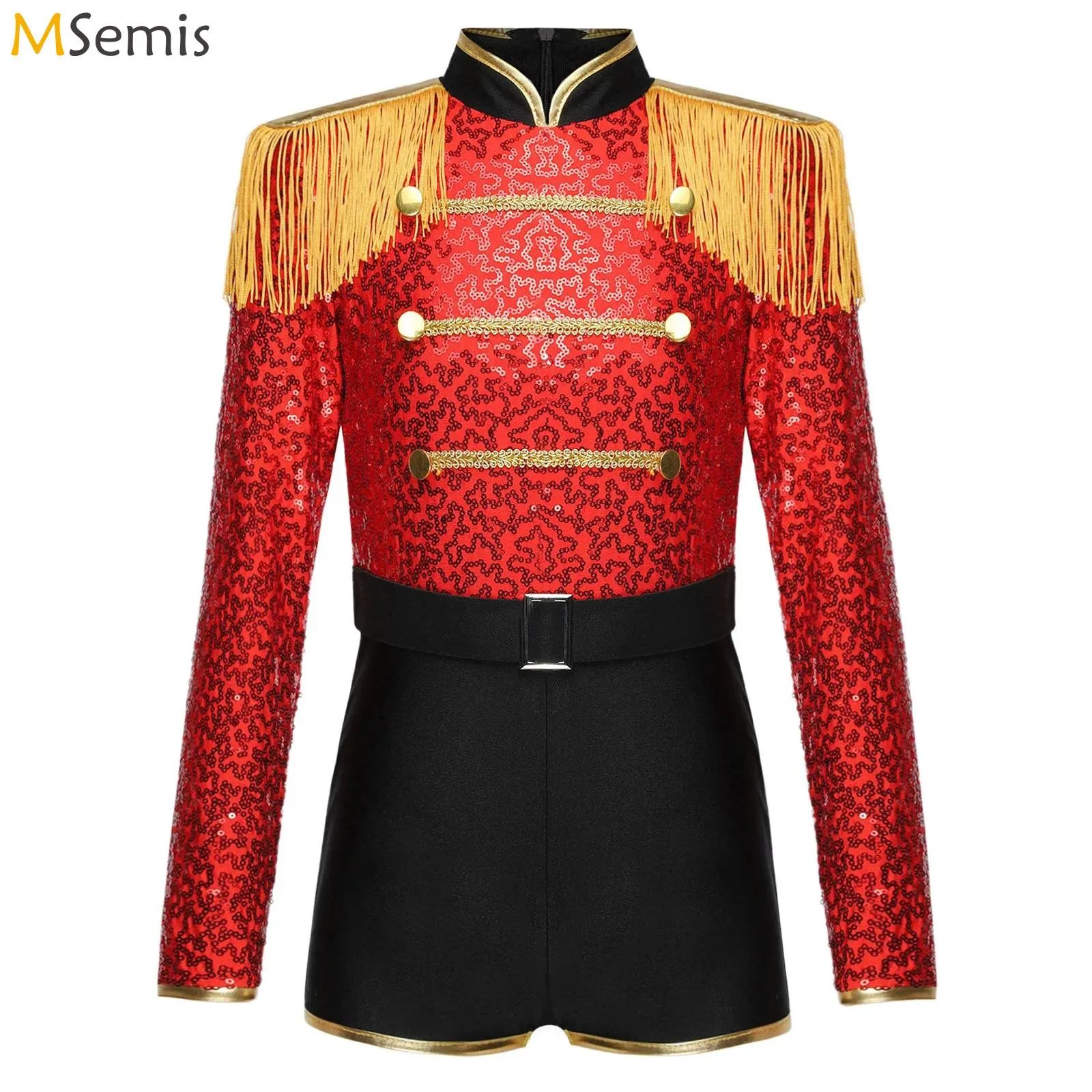 thumbnail interactive-video image 1 of Girl Circus Ringmaster Costume Cosplay Party Fancy Tutu Dress With Mini Top Hat 1 of 9