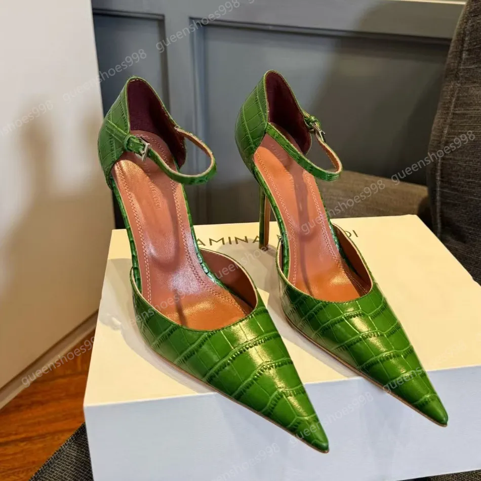 Fashion Luxury Designer Pumps Casual Leather Embossed Stone Pattern ...