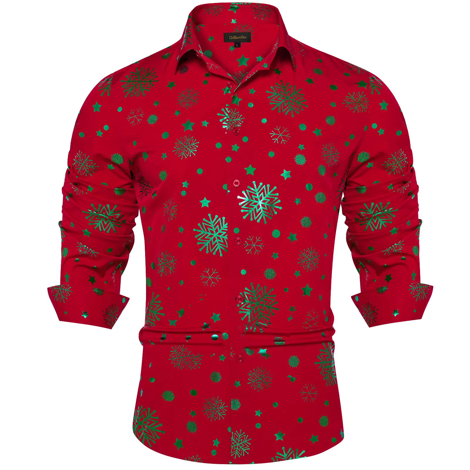 christmas color dress shirts Christmas Icons Red Men's Shirt