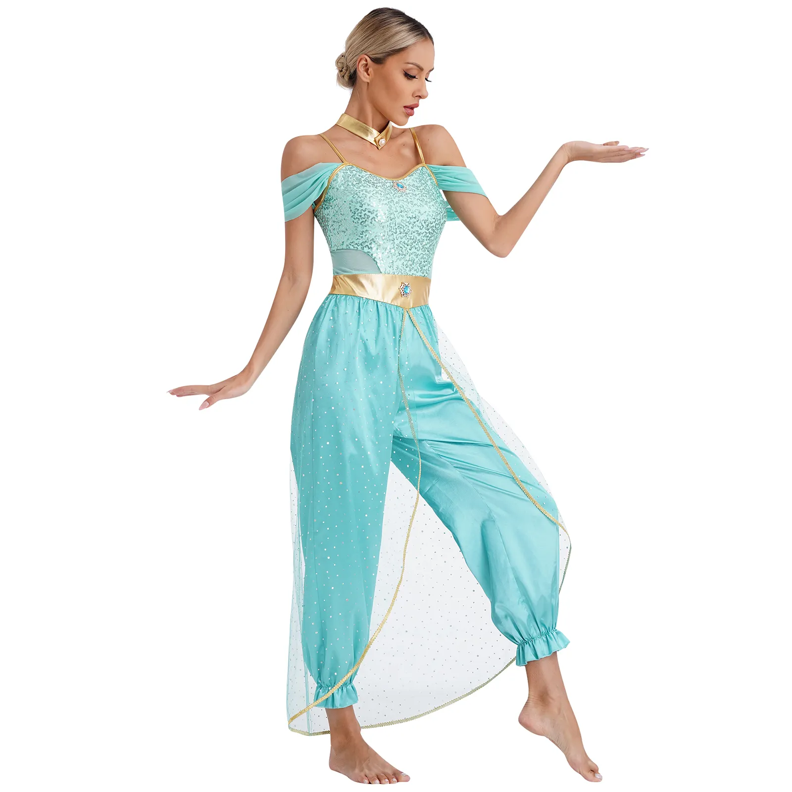 gold dress outfit for ladies Sleeveless Backless Sequin Slit Maxi Dress Golden / L