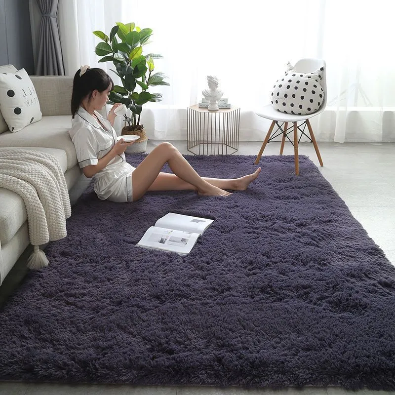 Cozy Mat Rut Plush Thickened Girl's Room Bedside Rug - Cozy Floor Mat for Home Decor ...