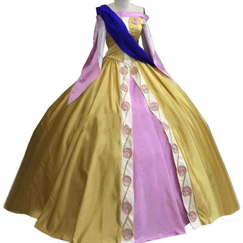 strapless open back dress Anastasia 1997 Anya Blue Dress Princess Anastasia Costume for Women   MJcostume