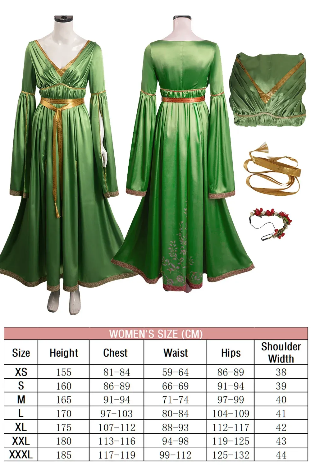 slim fit dress slacks Return of The Jedi Princess Leia Costume Star Wars 3 Leia Organa Solo Cosplay Halloween Carnival Suit, XL main image 0