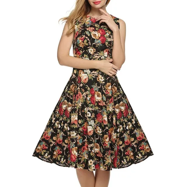 Vintage Audrey Hepburn Pleated Dress