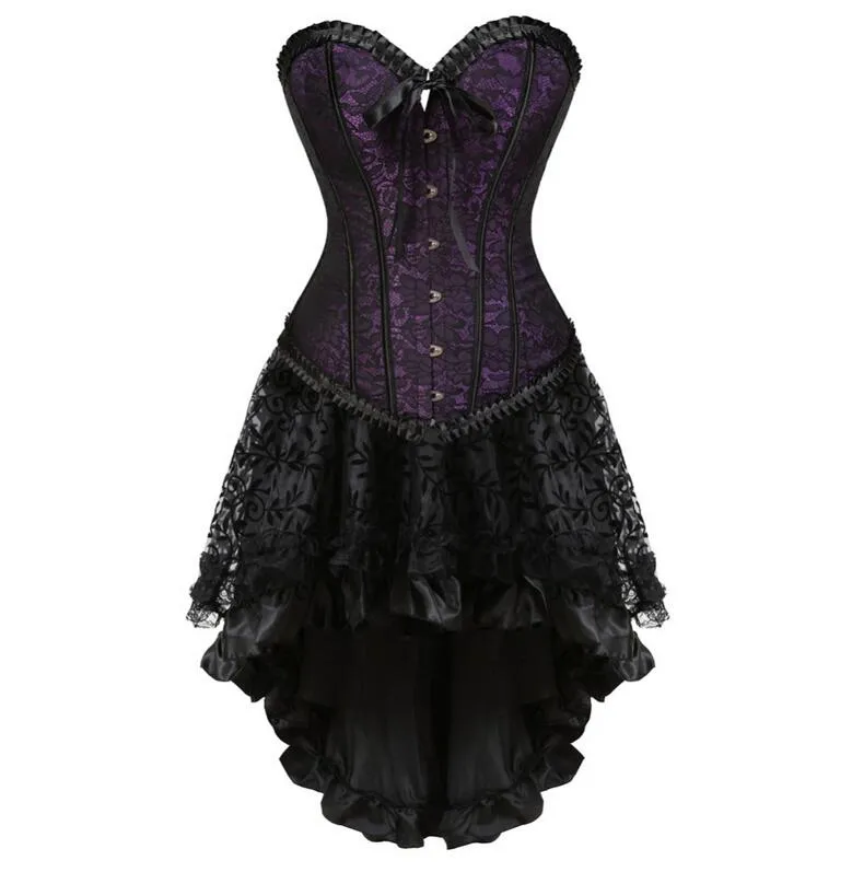 white christmas dresses Women's Gothic Multi-Layered Lace Boning Petticoat – Punk Design main image 0