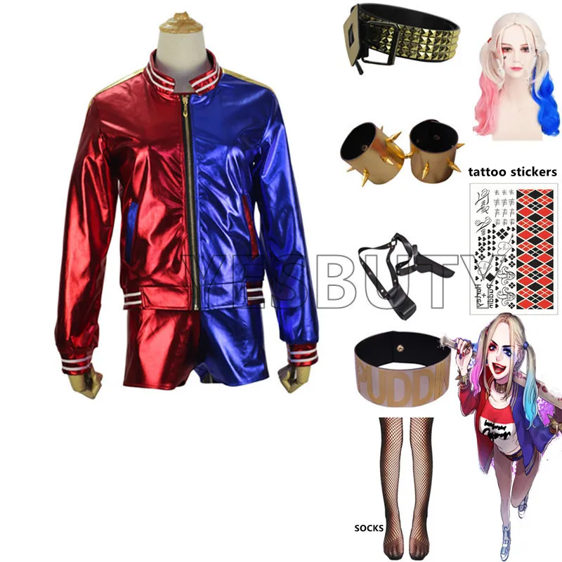 Costume Complet Clown Adulte – Perruque, Masque, Veste, Pantalon, Chemise & Nœud Papillon – Carnaval, Halloween, Cirque