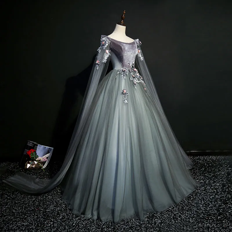 grey renaissance dress Renaissance Dress Baby Blue / S