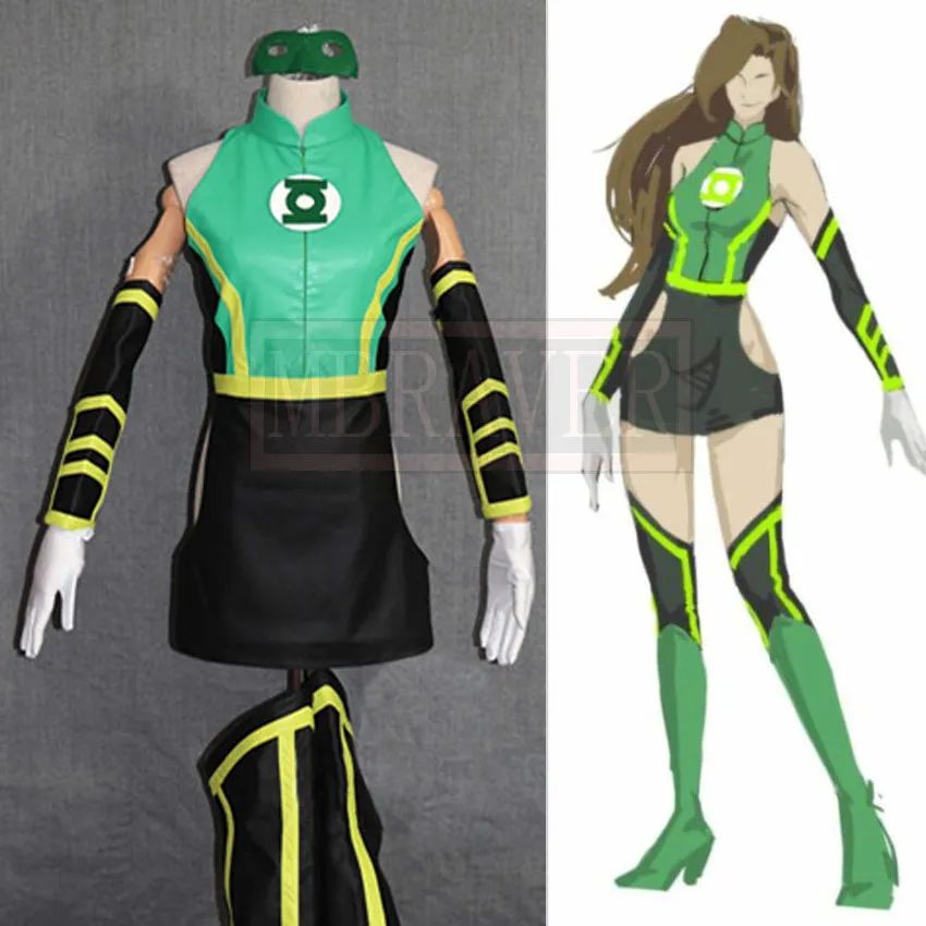 green dress size 10 Get Your DC Green Lantern Jessica Viviana Cruz Jumpsuit Cosplay Costumes  Now – Cosplay Clans main image 0