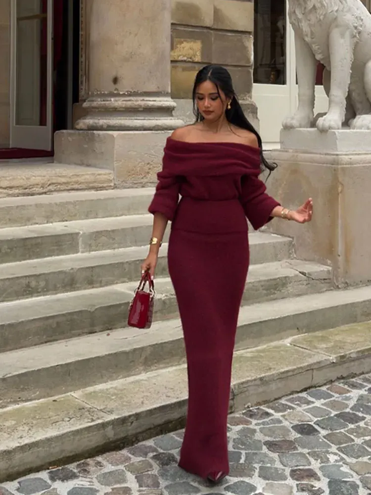 chinese dress ladies Lady in Red Knit Dress – Con Amor, Katia Maria