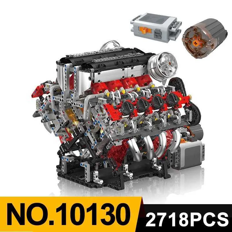 Mould King F488 Mattoncini Building Blocks Supercar V8 Engine - 2718 Pezzi - Modellismo Da Costruzione - 4