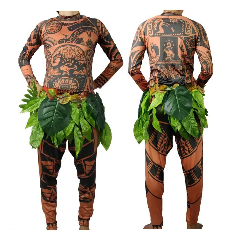 Save Big on Bulk Moana Movie Costumes Tropical Costumes Full Bodysuit Set  For Adults, Halloween Party Cosplay, Fancy Dress Up With Tights,  Sweatshirt,