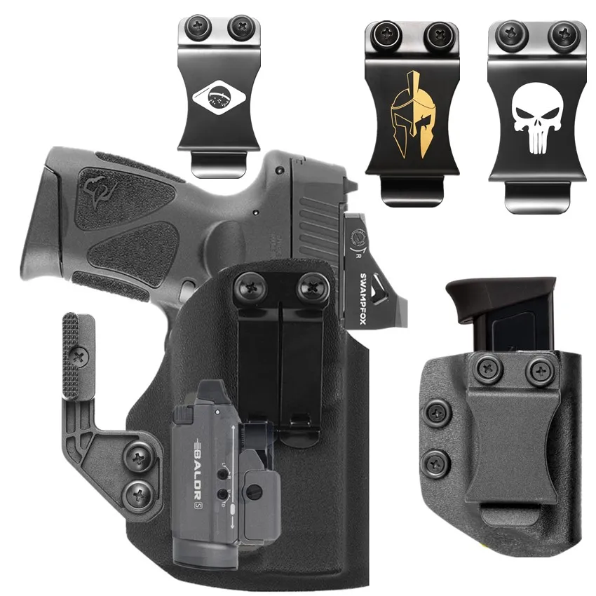 Fondina Interna Kydex SAR Pistola Nera Carbonio Regolabile Fondina IWB Per Pistola SAR - Kydex Nero Opaco/fibra Di Carbonio, Regolabile, Aggancio A Clip Fondina SAR