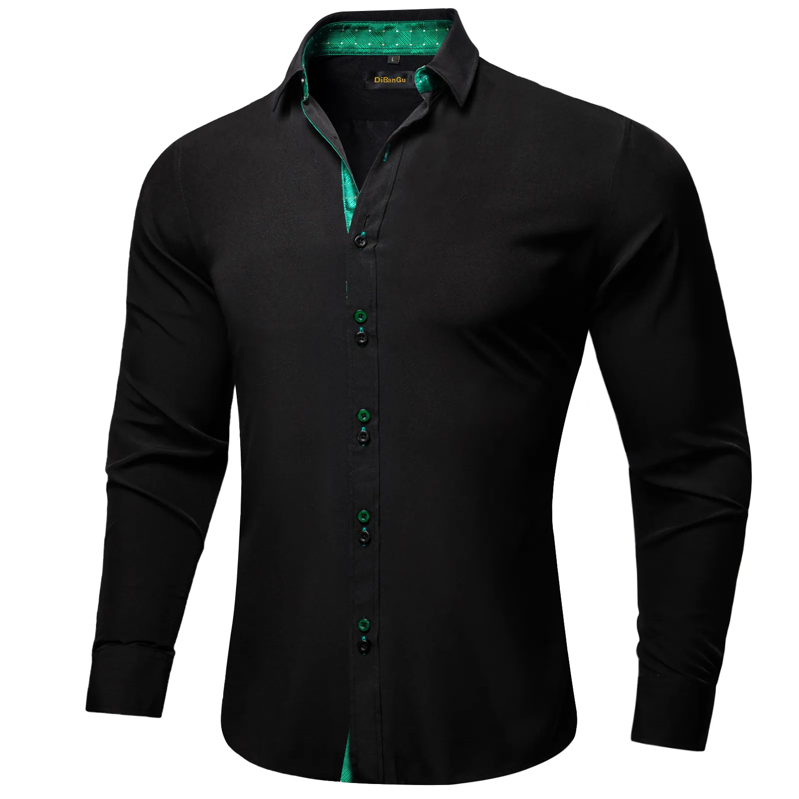 strapless open back dress Flying Cross Men's Long Sleeve Polyester Wool Hybrid Performance Shirt in LAPD Navy Size Large