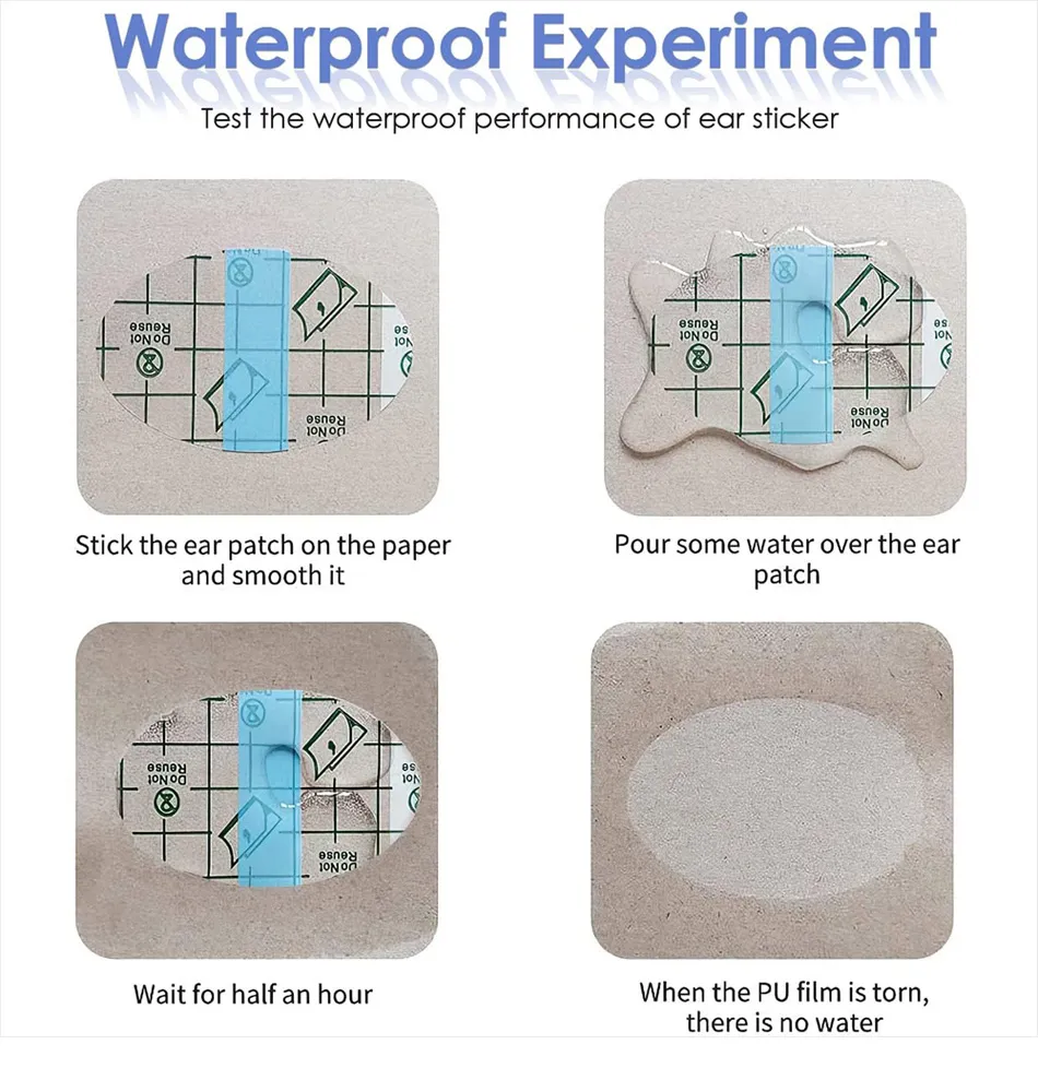 Kids Ear Protection Yameem Baby Waterproof Ear Stickers, Baby Waterproof Ear Protector Ear Muffs For Babies