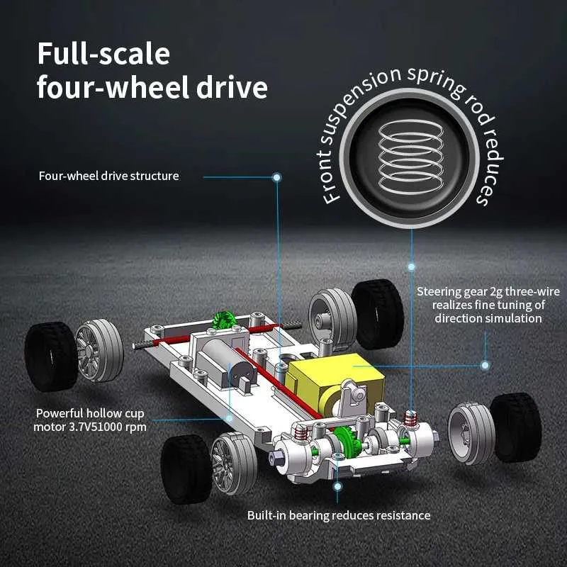 Saldi Wltoys 184008 RTR 1/18 2.4G 4WD Auto RC Off-Road ad Alta Velocà