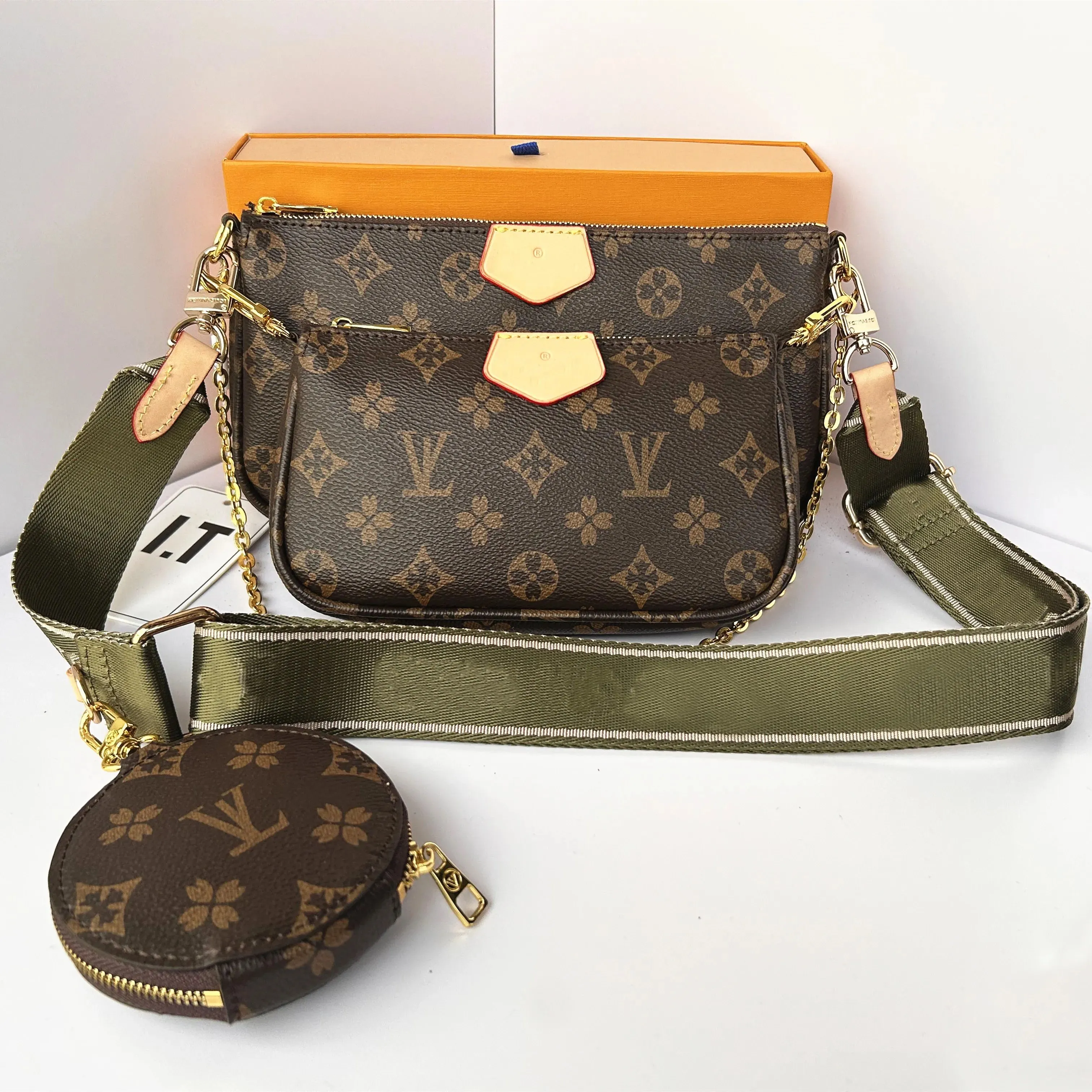 Luxury Multi Pochette Accessoires Tote Brown Bags For Women Luxury Multi Pochette Accessoires Tote Brown Bags For Women