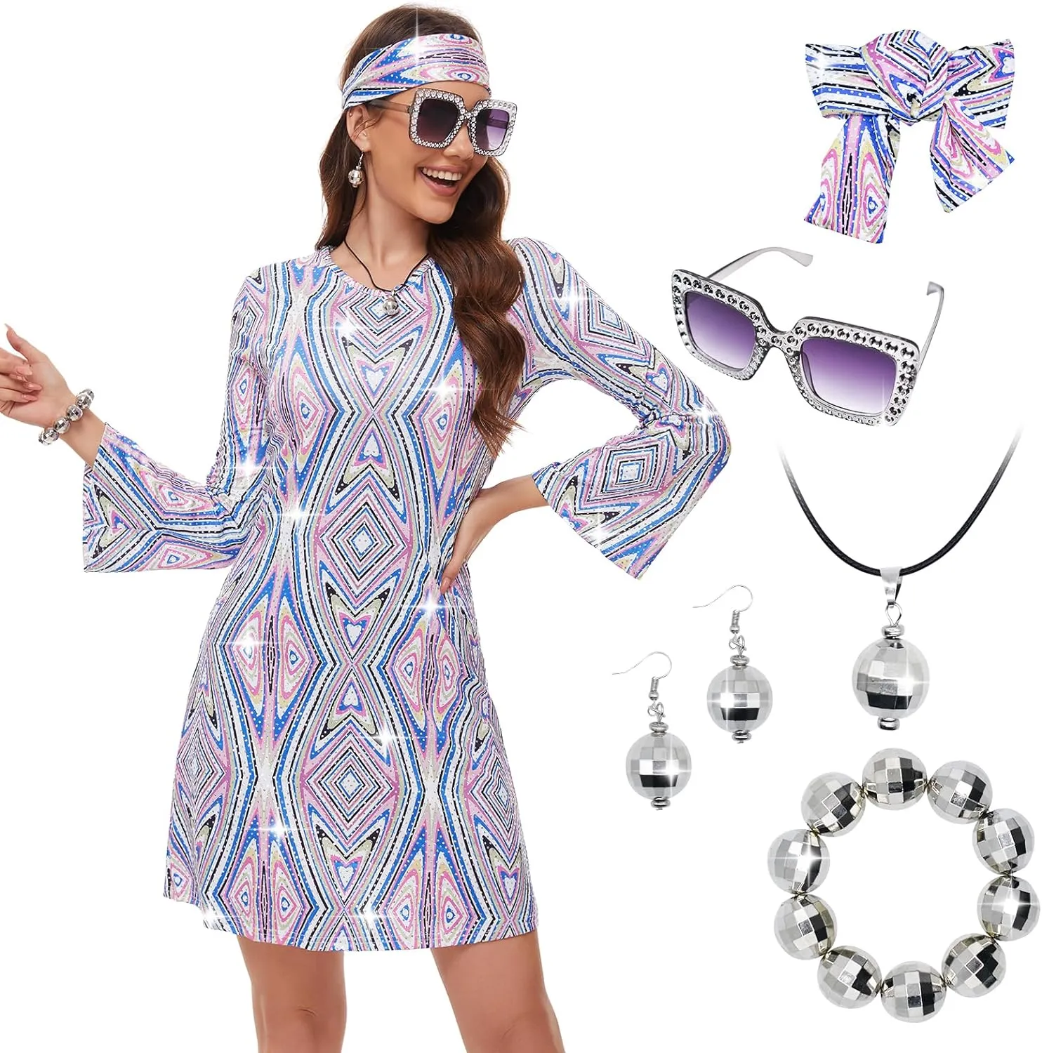 open lace back dress Amazon.com: MRYUWB 70s Hippie Dress Costumes Necklace Earrings Sunglass  Women Disco Outfit, 60s Party Costume, Halloween Retro Dresses (Blue,  Small) : Clothing, Shoes & Jewelry main image 0
